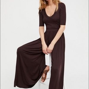 Free People Rosebowl Wide Leg Jumpsuit XS NWT